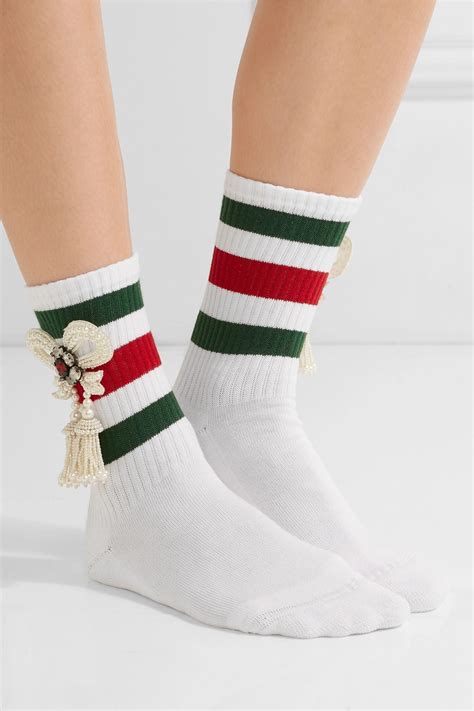 gucci white pantyhose photo|Gucci socks women.